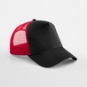 Trucker cap - B640:Black, Front & peak, Classic Red, One Size